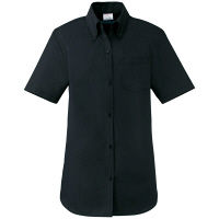 KAZEN（カゼン） レディスシャツ半袖 ブラック LL 622-05 1着（直送品）