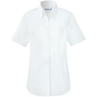 KAZEN（カゼン） レディスシャツ半袖 ホワイト L 622-10 1着（直送品）