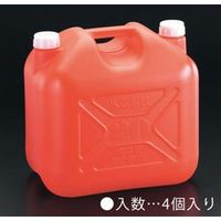 エスコ 20L ポリ灯油缶(4個) EA991HA-1B 1パック(4個)（直送品）