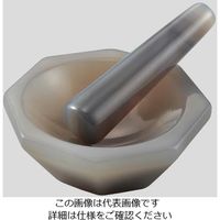 アズワン メノー乳鉢(浅型) φ80×φ100×24mm 乳棒付き 2-887-06 1個（直送品）