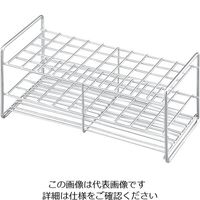 サンポー ステンレス試験管立 配列:5×10 サイズ:□15mm 13-50L 1個 2-9502-12（直送品）