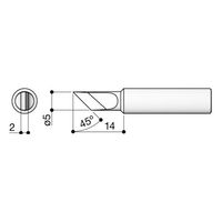 白光 はんだこて用 交換こて先 T18ーK T18-K 1個 2-9921-11（直送品）