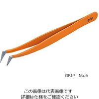 ルビス（rubis） MEISTER ピンセット GRIP No.6 1本 3-1611-16（直送品）