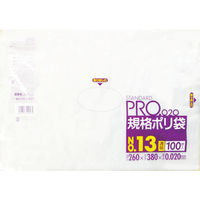 日本サニパック サニパック LT13スタンダードポリ袋13号(0.02)透明100枚 LT13 1袋(100枚) 475-4387（直送品）