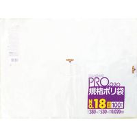 日本サニパック サニパック LT18スタンダードポリ袋18号(0.02)透明100枚 LT18 1袋(100枚) 475-4433（直送品）