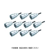 トラスコ中山 TRUSCO まとめ買い 電動ドライバーソケット ショート 19mm 10個入 TEF-19S-10 1箱(10個) 488-6712（直送品）