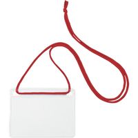 オープン工業 OP 簡易吊り下げ名札 名刺サイズ 10枚 赤 NL-11-RD 1袋(10枚) 491-6484（直送品）