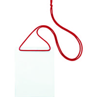 オープン工業 OP 簡易吊り下げ名札 イベントサイズ 10枚 赤 NL-12-RD 1袋(10枚) 491-6514（直送品）