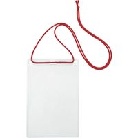 オープン工業 OP 簡易吊り下げ名札 ハガキサイズ 10枚 赤 NL-13-RD 1袋(10枚) 491-6549（直送品）