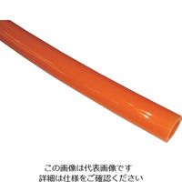 千代田通商 チヨダ ポリウレタンチューブ TEタッチチューブ 6mm/100m オレンジ TE-6-100 OR 1巻 491-8631（直送品）