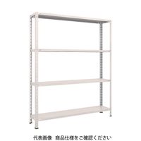 TRUSCO スチールラック 軽量棚 中棚ボルトレス型1500X300X1800 4段 ネオグレー L65V-14 NG 1台(1個)（直送品）