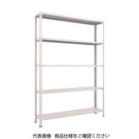 TRUSCO スチールラック 軽量棚 中棚ボルトレス型1500X300X2100 5段 ネオグレー L75V-15 NG 1台(1個)（直送品）