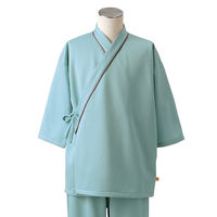 住商モンブラン 検診衣（8分袖・上衣） 検査着 患者衣 男女兼用 グリーン 3L 79-505 1枚（直送品）