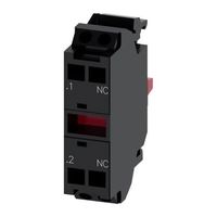コンタクトブロック 1NC 5 → 500 V ac/dc ケージクランプターミナル Siemens 3SU1400-1AA10-3CA0（直送品）