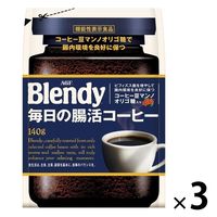 【インスタントコーヒー】【機能性表示食品】味の素AGF 「ブレンディ」 毎日の腸活コーヒー 1セット（140g×3袋）