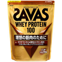 プロテイン ザバス(SAVAS) ホエイプロテイン100 リッチショコラ 2200g 1袋 明治