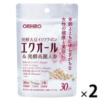 オリヒロ エクオール＆発酵高麗人参 1セット（30粒×2個） サプリメント