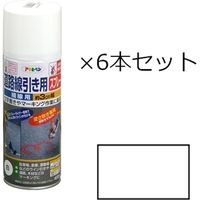 アサヒペン 道路線引用SP細線用400ml 白 (6本セット) 9500667 1セット(6本)（直送品）