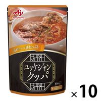 味の素 ユッケジャンクッパ 国産米入り 1人前（290g） 1セット（10個） 米飯 レトルト 韓国食品