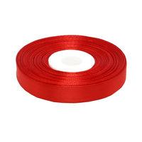 日本紐釦貿易 カラーリボン 巾12mm×29m お徳用10反 カラー/赤 AMK12-2-10 10巻セット（直送品）