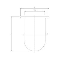 旭製作所 石英丸底セパラ反応容器 1220 64-5087