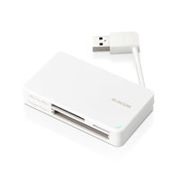 カードリーダー USB3.0 ケーブル収納タイプ ホワイト MR3-K303WH エレコム 1個