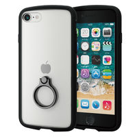 iPhone SE 第3世代/SE 第2世代/8/7 用 ケース カバー ブラック PM-A22STSLFCRBK エレコム 1個（直送品）