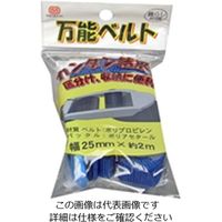 松浦工業 万能ベルト 25ミリX2M青 (PPベルト) 4984834259925 1セット(12個)（直送品）