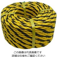 丸三産業 標識ロープ(HM)#9ー50約8ミリX50M 4930502301885 1セット(4個)（直送品）