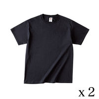 TRUSS フルーツベーシックTシャツ　サイズL　4.8oz　ブラック　1セット（2着入）（直送品）