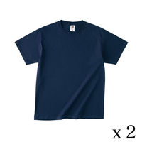 TRUSS フルーツベーシックTシャツ　サイズM　4.8oz　ジェイネイビー　1セット（2着入）（直送品）
