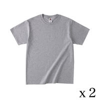 TRUSS フルーツベーシックTシャツ　サイズL　4.8oz　アスレチックヘザー　1セット（2着入）（直送品）