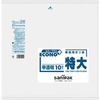 日本サニパック エコノプラス業務用特大 300L10枚 E-10　10パック（直送品）