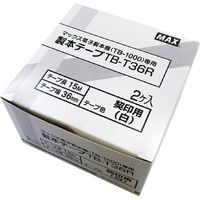 マックス 製本テープカートリッジ TB-T36R 契印 2巻 TB-T36Rケイイン 3箱（直送品）