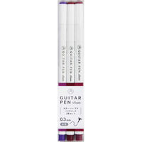 寺西化学工業 水性サインペン ギターペンプチ バイオレット ３色セット GRPT-3VI 3セット（直送品）