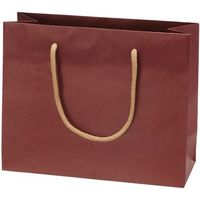 包む マットクラフトBAG スモール ワインレッド T-2299-R 1セット（5個）（直送品）