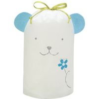 包む アニマル巾着BAG クマボーイ ブルー T-2704 1セット（3個）（直送品）