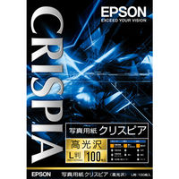 エプソン　写真用紙クリスピア（高光沢）　L判　KL100SCKR　1箱（100枚入）（わけあり品）