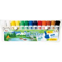 ぺんてる クリーン 絵の具 12色セット 12ml シース入 WKC3-12 1個（直送品）