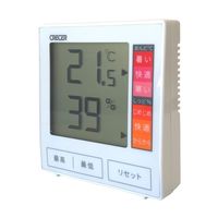 クレセル デジタル温湿度計 100個入 CR-1180W 1ケース(100個) 64-8891-71（直送品）