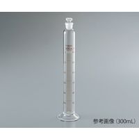 アズワン PYREXR JIS 有栓メスシリンダー 100mL 校正証明書付 3002JIS-100 1ケース(1本)（直送品）