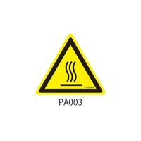 セフティデンキ PAシリーズ 三角ラベル Sサイズ 高温注意 PA003-S 1式(100枚) 63-5604-01（直送品）