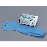 中部物産貿易 プロワーク ポリエチロング手袋 ブルー 50枚入 63-5720-47 1セット(50枚)（直送品）