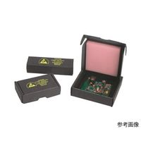 DESCO JAPAN 電子部品梱包箱 スポンジ付 105mm×78mm×25mm 37006 1個 64-2944-63（直送品）