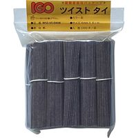 アイ・ジー・オー IGOツイストタイ　紙・タイ　紫　4ｍｍ×8cm WSI-VI-0408 1袋（1000本入）