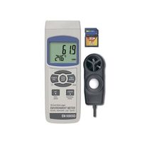 マザーツール マルチ環境測定器 風速・温度・湿度・照度 校正証明書付 EM-9300SD(KOUSEI) 1個 64-3729-46（直送品）