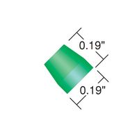 IDEX フランジレスフェラル for 1.8mm OD Tubing Green ETFE(10pk) P-342X 1セット(10個)（直送品）
