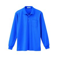ジーベック（XEBEC） 長袖ポロシャツー40-ブルー 6130