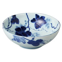 みやび街道 盛鉢 藍染ブドウ麺鉢 (4個入) mkd-37303363（直送品）