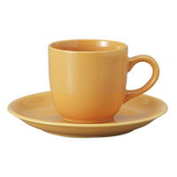 みやび街道 カップ＆ソーサー イエローコーヒー碗皿 (7個入) mkd-76941433（直送品）